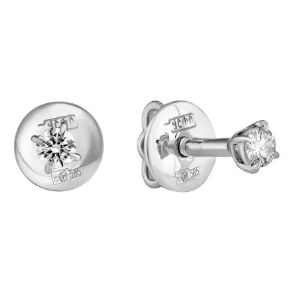 Серьги с бриллиантом