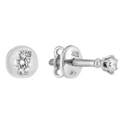 Серьги с бриллиантом