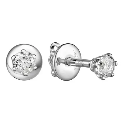 Серьги с бриллиантом