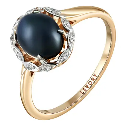 Кольцо с сапфиром и бриллиантами