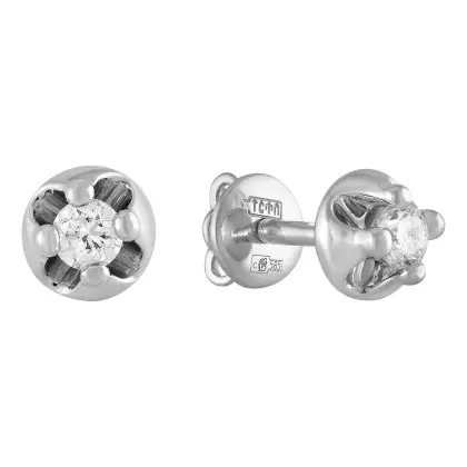 Серьги с бриллиантом