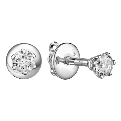 Серьги с бриллиантом