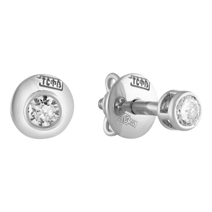 Серьги с бриллиантом