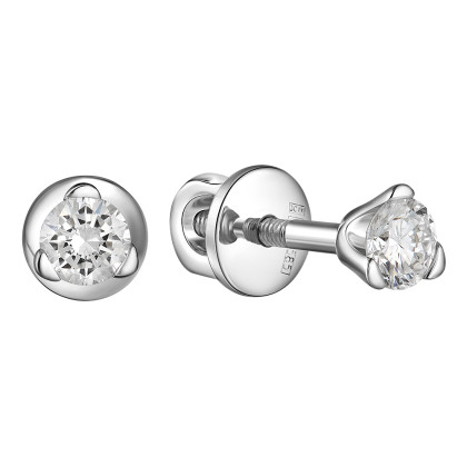 Серьги с бриллиантом