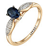 Кольцо с сапфиром и бриллиантами