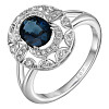 Кольцо с сапфиром и бриллиантами